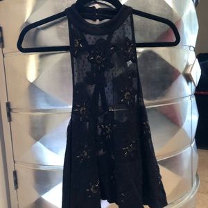 FREE PEOPLE - Black halter top